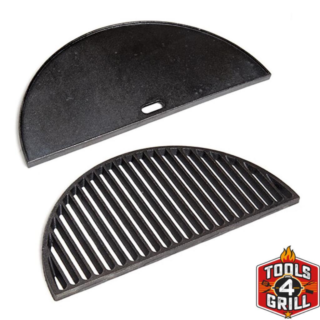 Gietijzer grillset rooster/plaat 44,5 cm - Afbeelding 2