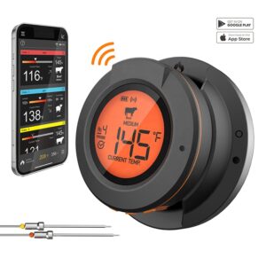 Draadloze domethermometer incl 2 probes